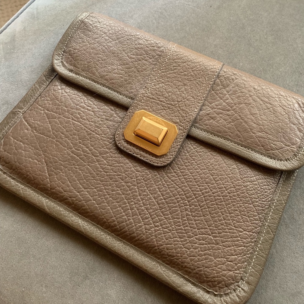 Juicy Couture leather tablet case clutch handbag